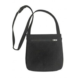 HOBO International Black Microfiber Expandable Crossbody Messenger Bag